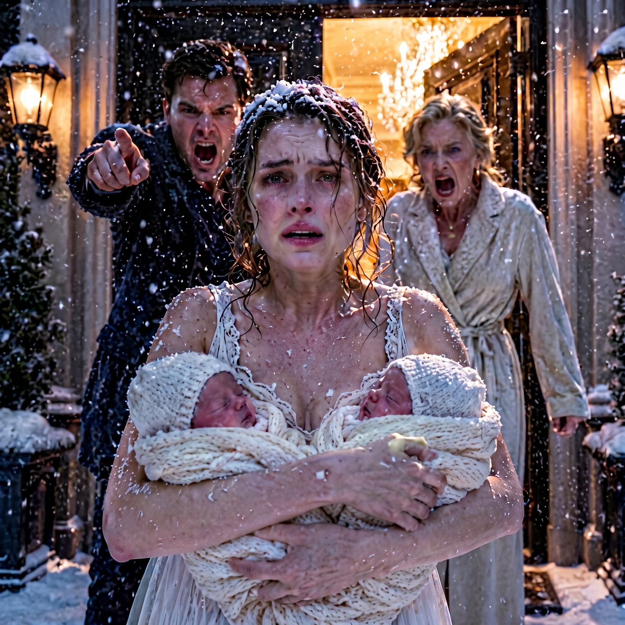 Get out and take your bastards with you! my mother-in-law shrieked, spitting at me as my husband shoved my ten-day-old twins and me into the freezing night. They thought I was a poor, helpless designer they could discard like trash. What they didn’t know was that I was the eight-billion-dollar CEO who owned their house, their cars, and the very company my husband worked for. Standing in the cold, I made one call—not for help, but to unleash a truth that would make them beg for the poverty they forced upon me…