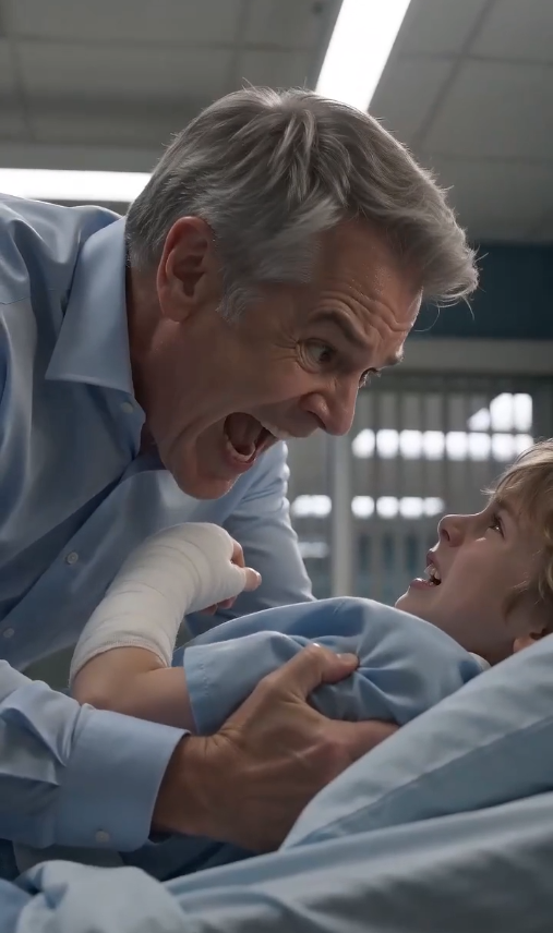 A 12-year-old boy is "imprisoned" by his own cast! He cries, "There's something inside it! It moves!"