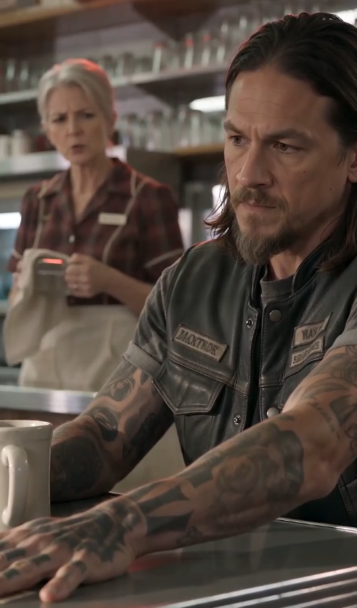An 8-year-old boy walked into a diner full of bikers... and called a stranger by name.