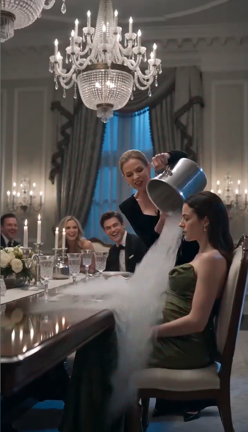 **My ex-mother-in-law poured a bucket of ice water over my pregnant body in front of the entire Harrington family. Thirty seconds later, no one at the table was laughing.**