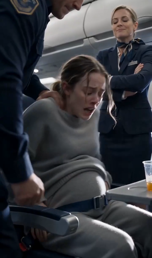 They Tried to Drag a Pregnant Woman Out of Her Paid Seat. Then Her Emergency Phone Rang Through the Cabin.