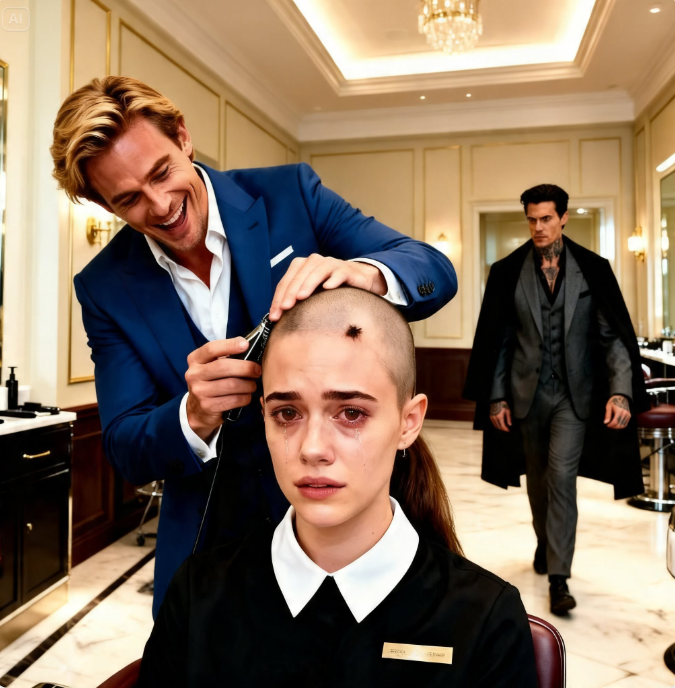 HE CUT HER HAIR FOR LAUGHS—THEN HER HUSBAND BOUGHT HIS FAMILY’S EMPIRE Anna Rodriguez was on her knees in the middle of the Grand Meridian ballroom, clutching champagne-soaked napkins while half of New York’s elite watched her cry.