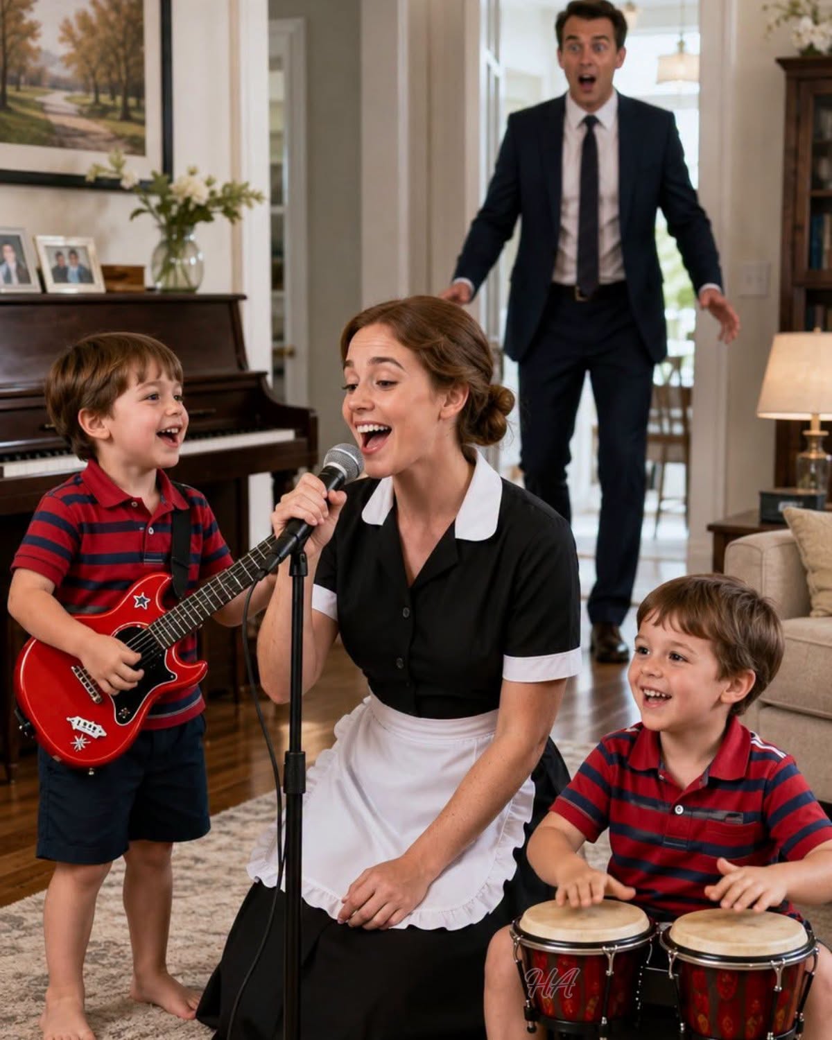 HE HIRED A HOUSEKEEPER TO WATCH HIS MANSION… BUT WHEN HE CAME HOME EARLY, HE FOUND HER WITH HIS TWINS—AND DISCOVERED THE SECRET HE’D BEEN SEARCHING FOR