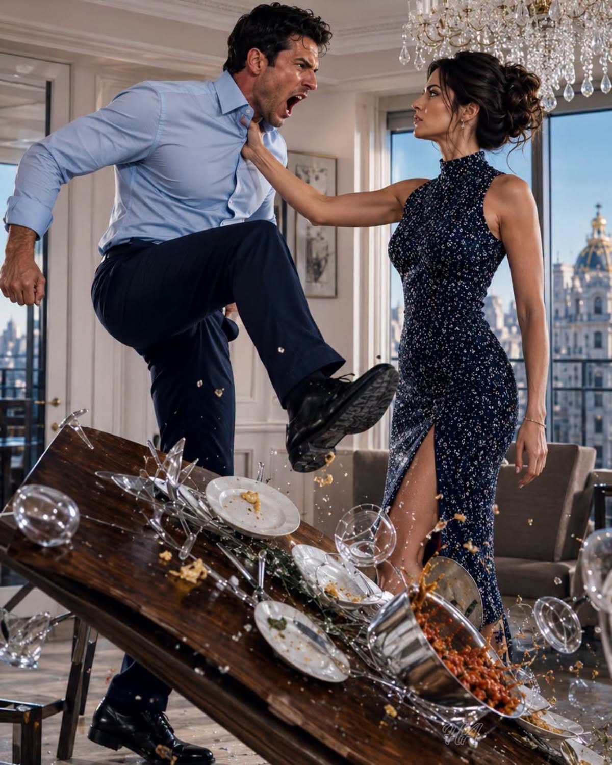 MY FIANCÉ KICKED OVER THE DINNER TABLE AND DEMANDED MY PAYCHECK—THREE DAYS LATER, HIS MOTHER CAME TO SEE IF I’D “LEARNED MY PLACE”