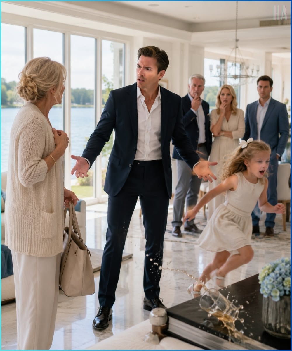My Billionaire Son Asked Why I Wasn’t Living in the Lake House He Bought Me—Then My Daughter Knocked Over Her Glass and Ran