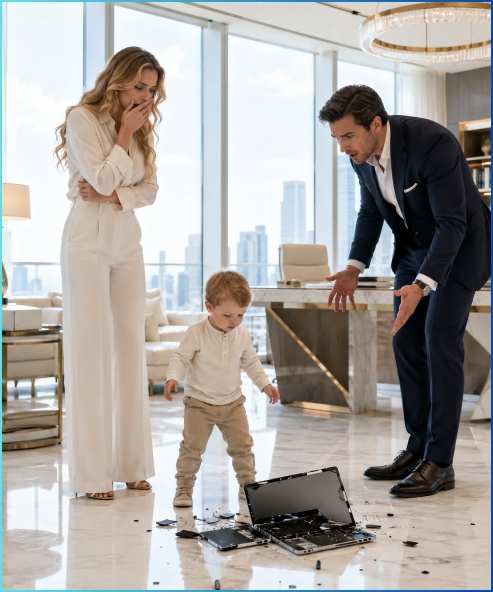 Her Toddler Broke the Billionaire’s Laptop — What Fell Out Made Him Cancel His Wedding Overnight