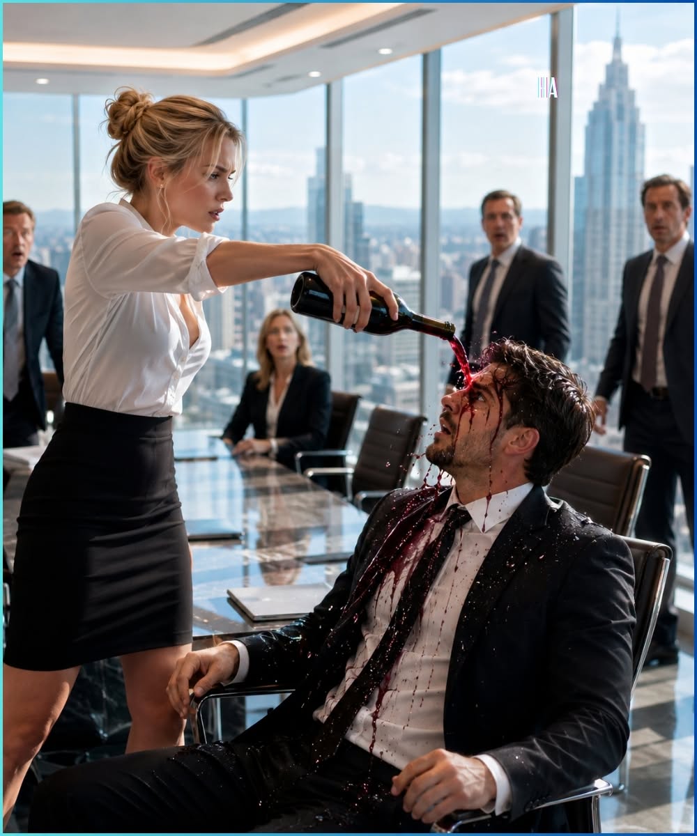 She Poured Wine Over the Young Man She Called an Intruder and Learned He Controlled the $800 Million Contract Keeping Her Company Alive