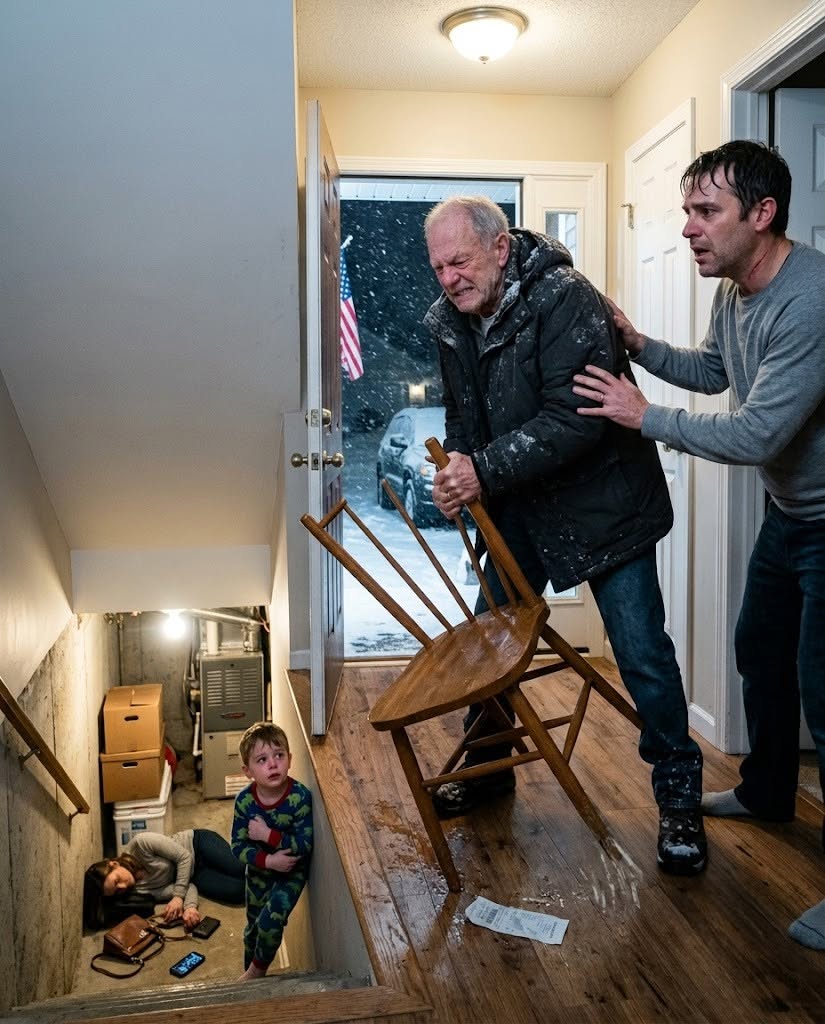 My 6-year-old grandson called me crying, “Grandpa, I’m scared. Please help me.” I drove through a blizzard to my daughter’s house, but my son-in-law blocked the door and said he was asleep. Then I looked past him—and what I saw made my blood boil.