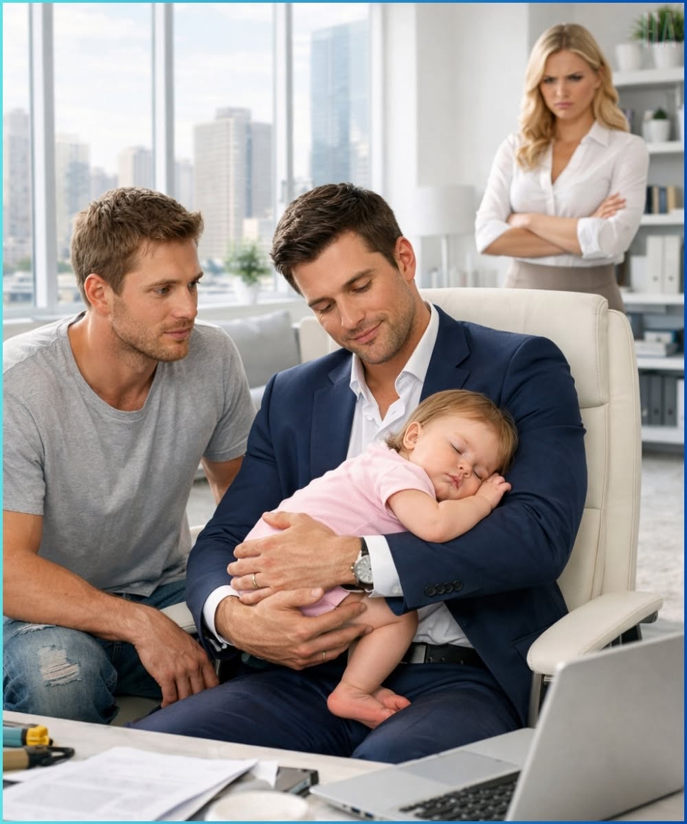 Poor Single Dad Brought His Baby to Work—Then She Fell Asleep in the CEO’s Arms and Exposed the Woman Who Tried to Destroy Them Both
