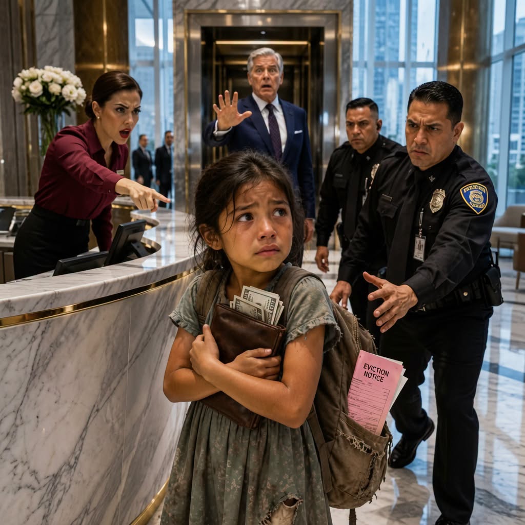 An 8-year-old girl returned a wallet containing 18,000 pesos that could have saved her home, but the millionaire saw his eviction notice and ordered: “Lock the doors, no one is leaving”… because he recognized a secret buried for 9 years.