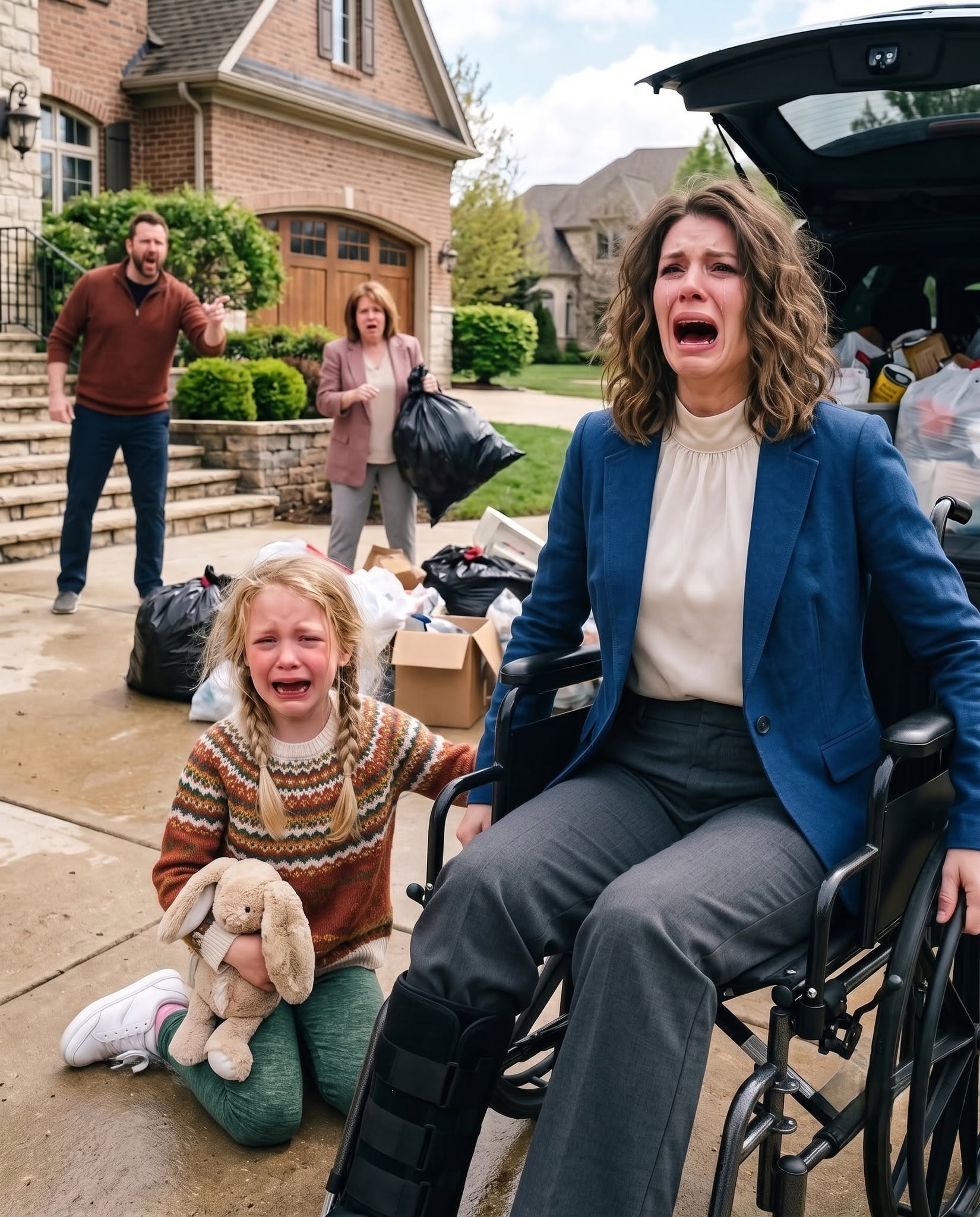 I came home from deployment barely able to walk, and my husband called me a burden. By sunset, his mother had thrown me and my little daughter into the storm.