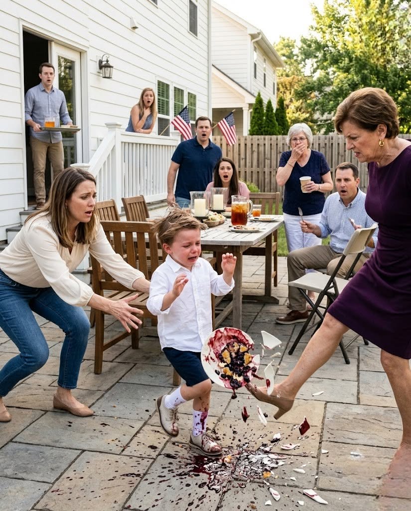 My 4-Year-Old Son Brought A Piece of Homemade Cake to My Mother-in-Law in Front of 20 Relatives, and She Kicked It Across the Patio, Saying, “Don’t Call Me Grandma.” ...