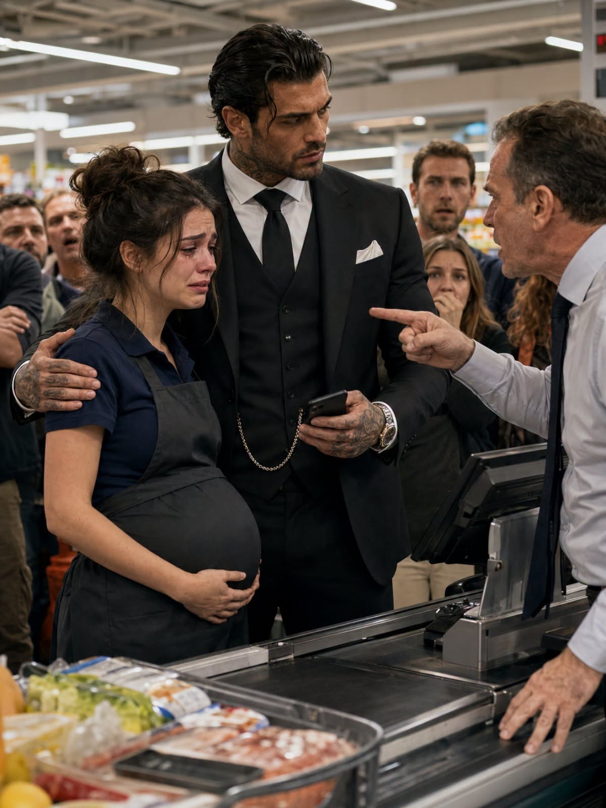 The Manager Humiliated and Fired the Pregnant Cashier—Until the Mafia Boss Said, “This Store Is Mine Now”