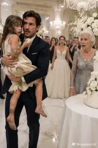 At His Mother's Extravagant Birthday Celebration, a Billionaire Businessman Discovered His Hungry Daughter Digging Through the Trash for Leftover Bread. Furious, He Demanded, “Where Has the Five Thousand Dollars I Send Every Month Gone?” The Ballroom Fell Silent… Because the Person Responsible Was Standing Only a Few Steps Away.