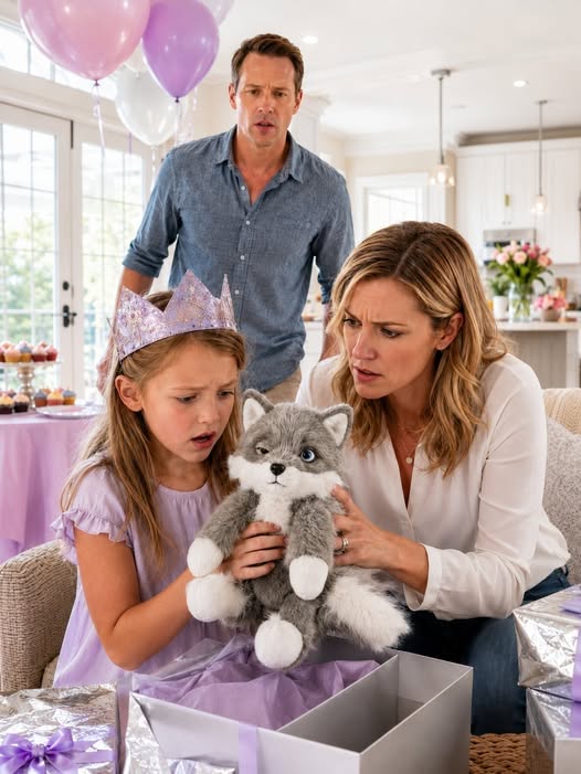 My Daughter Thought She Was Opening A Birthday Gift From Her Grandparents. Instead, She Discovered The First Clue To A Secret They Never Intended Us To Find. By The Time The Fox Plush Was Opened On Our Dining Table, My Husband Was No Longer Defending His Parents. He Was Trying To Understand How Far They Had Gone.