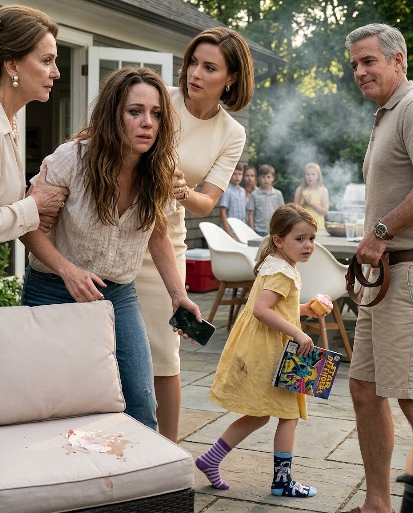 My father unbuckled his belt over my 6-year-old daughter’s yellow birthday dress while my mother locked both hands around my arms and my sister held my shoulder so I had to watch.
