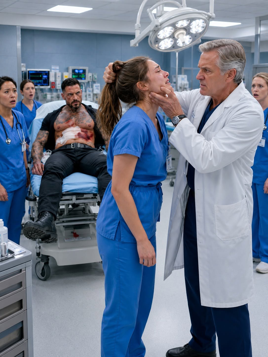 The Chief Surgeon Yanked My Hair in the ER—He Didn’t Know the Bleeding Patient Was a Mafia Boss.