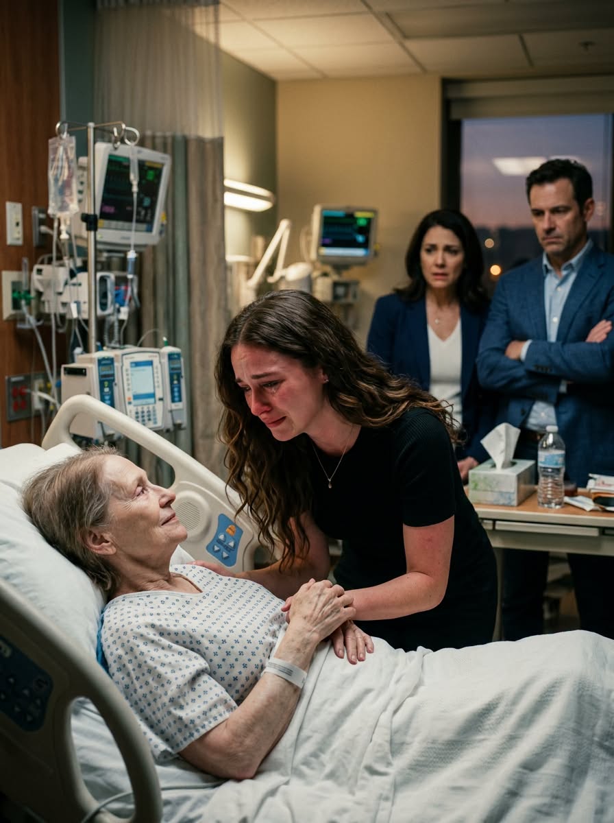 My grandma was critical after emergency surgery and my parents refused to come, but at her funeral, the pastor read her final note—and dad’s face changed when he heard his name...