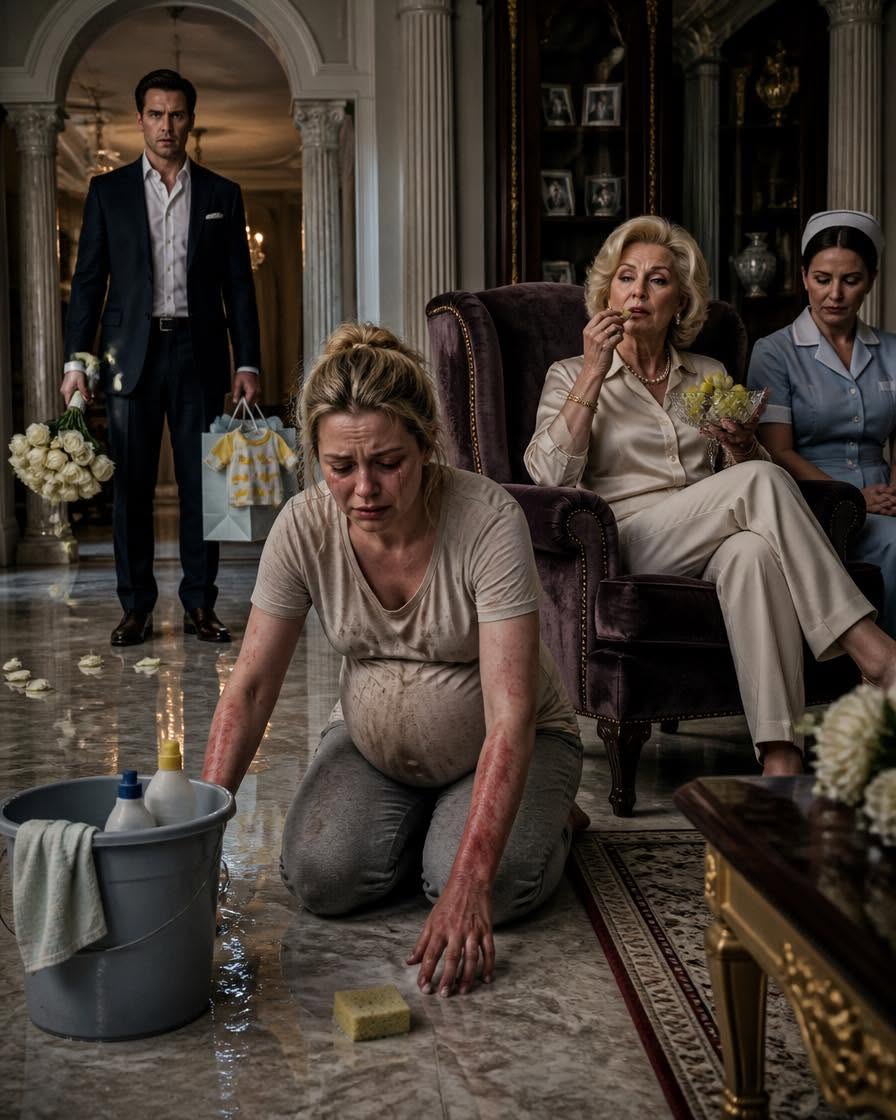 My mother forced my pregnant wife to scrub her arms with bleach while eating grapes-I never thought I would turn against my own blood—until a single phone call and a piece of hidden footage exposed something so horrifying, it shattered everything I thought we were.
