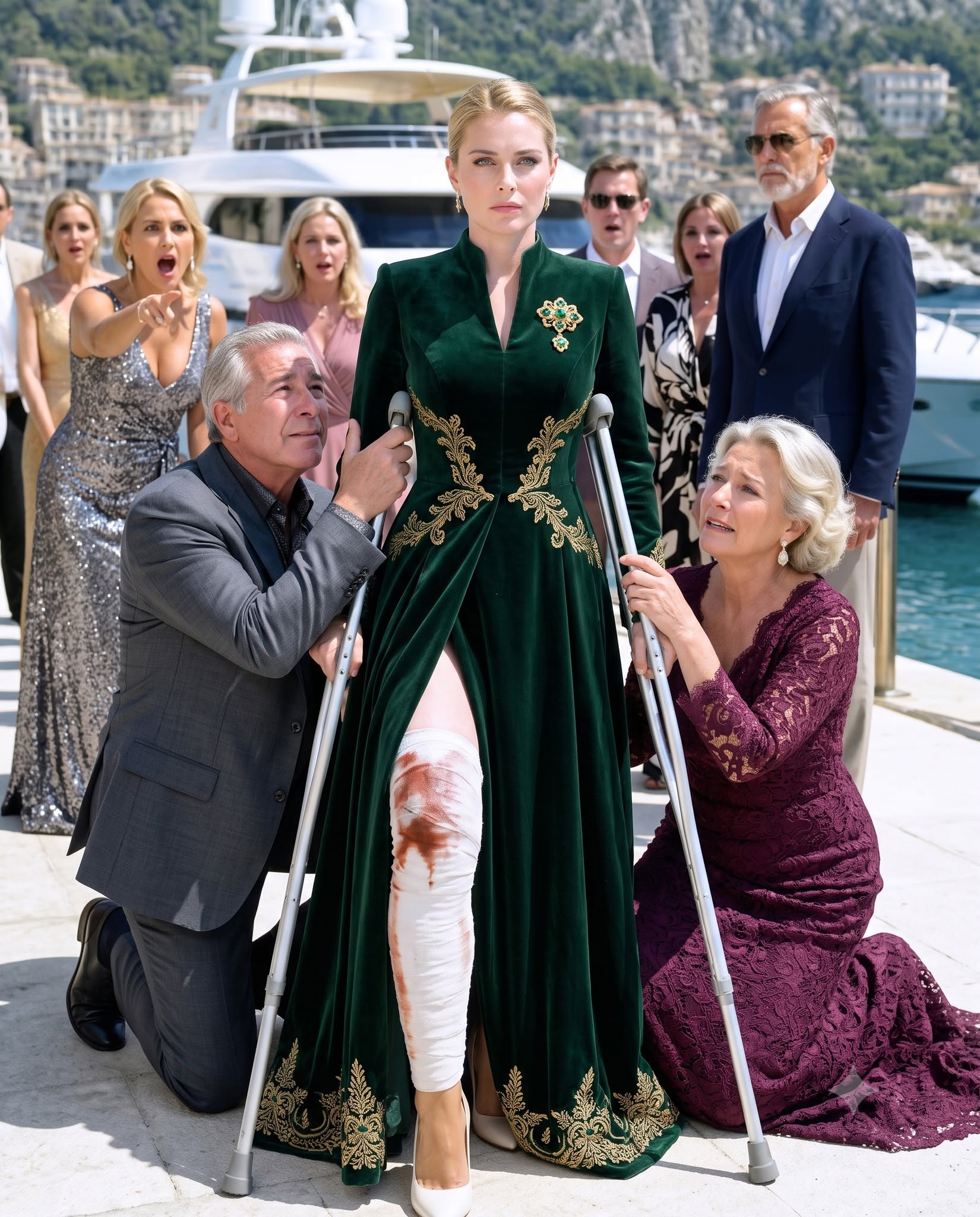 While I Sat in a Military Clinic Begging My Parents for $5,000 to Save My Injured Leg, They Were Celebrating My Sister's New $150,000 Yacht. They Thought I Was Still the Daughter They Could Ignore Without Consequences. They Never Imagined My Little Brother's One Selfless Decision Would Put the Power in My Hands Instead.