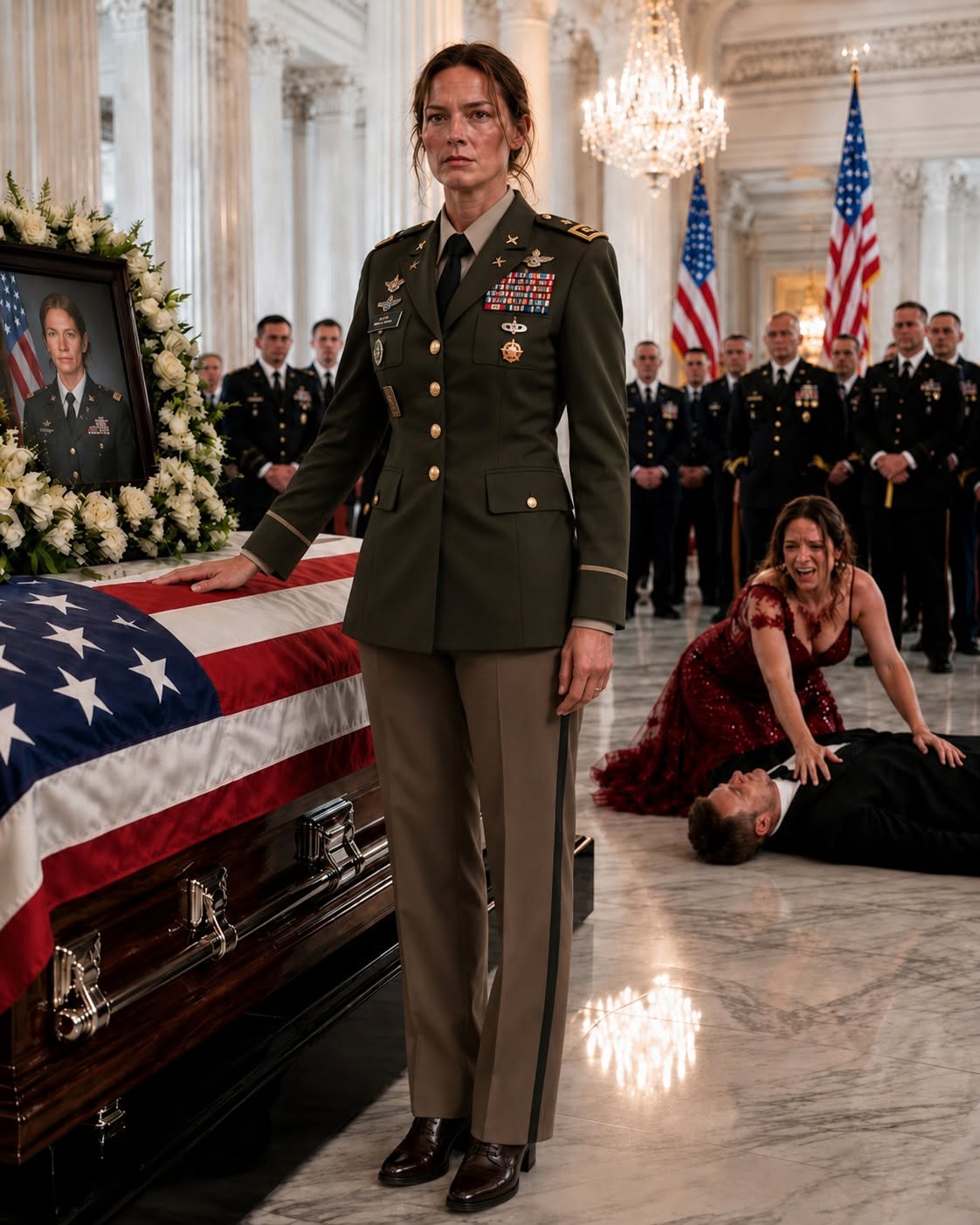 My family stood around a $100,000 coffin they believed held my body, while my husband comforted his mistress and quietly planned how to spend my military insurance money. They were certain abandoning me in a snowbound cabin had guaranteed my death. What they forgot was one simple fact—I had spent years training Special Forces soldiers to survive the kinds of situations that kill everyone else.