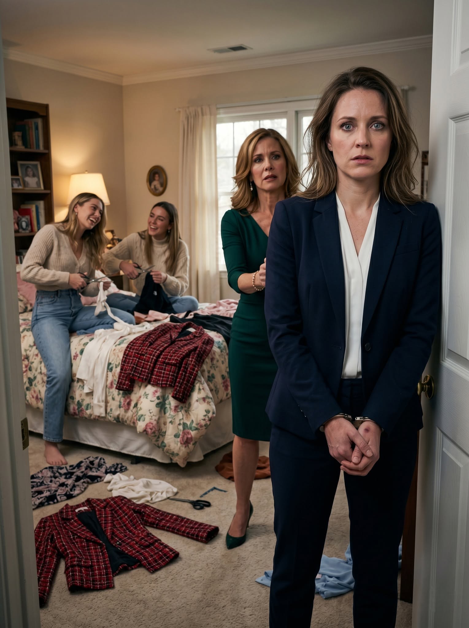 My wicked stepmother physically pinned me down while her daughters shredded my professional wardrobe with scissors, expecting to humiliate me into submission. I stopped struggling and quietly memorized their cruelty, letting them completely forget that my father’s will just made me the sole owner of their $28 million company...