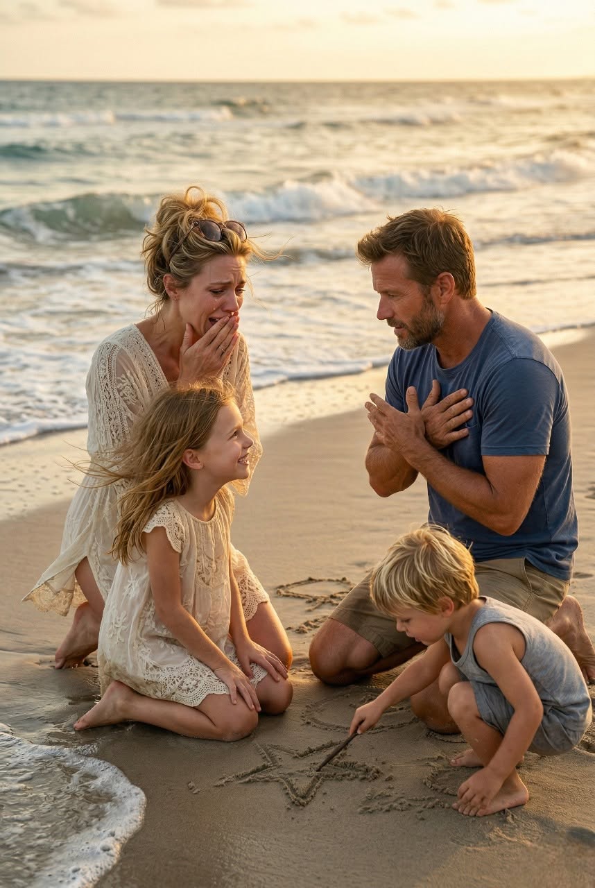A Cold, Brilliant CEO Took Her Silent Daughter to the Beach After a School Note Broke Her Heart—Then a Wandering Single Dad Stopped, Spoke to the Little Girl in Sign Language, and Uncovered the Secret Language the Mother Never Knew Her Child Had Been Teaching Herself in the Dark; What Followed Was a Shocking Family Reckoning About Grief, Guilt, Motherhood, and the One Summer Encounter That Transformed a Lonely Mansion, a Broken Widow, a Motherless Boy, and a Silent Little Girl into the Family None of Them Believed They Could Still Have...