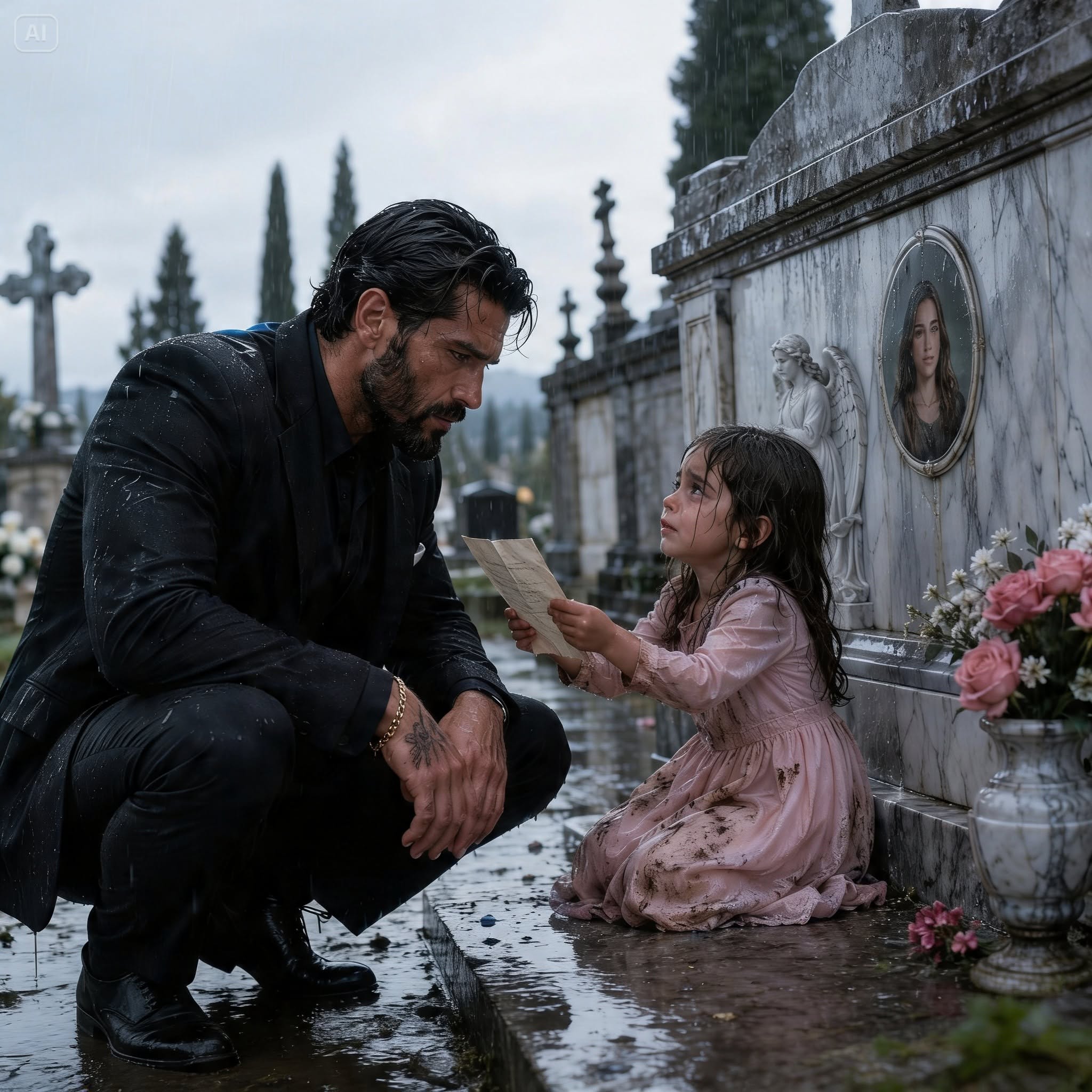 The Ruthless Mafia Boss Found a Little Girl Crying at His Daughter’s Grave—But When the Fierce Woman Who Raised Her Tried to Stop Him, He Discovered the Child Was the Last Secret His Daughter Died Protecting