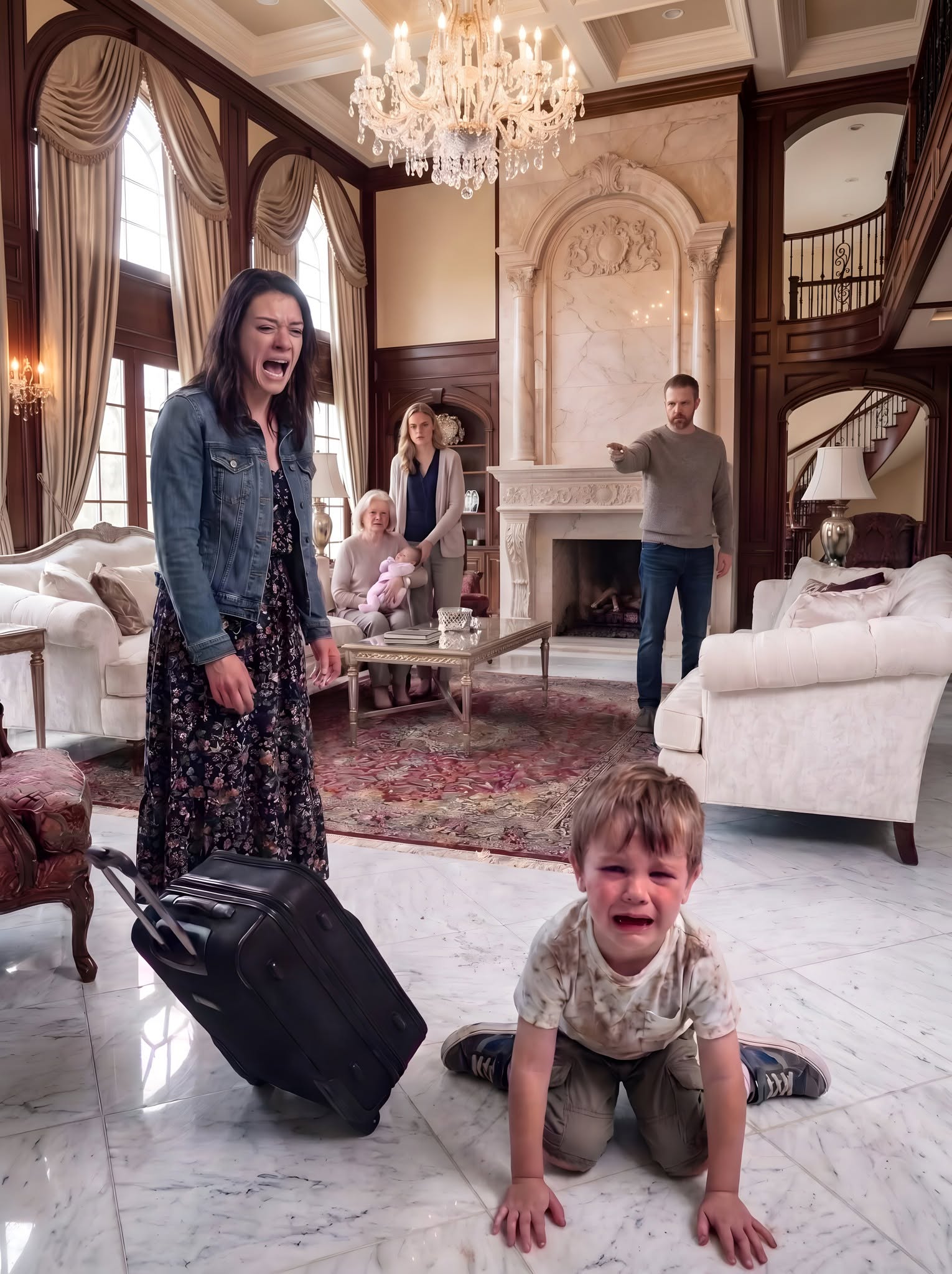 I Came Home Early and Found My Four-Year-Old Son Crawling on the Floor While My Husband’s Other Child Was Treated Like Royalty—Then He Rejected My Little Boy, and Everything Changed