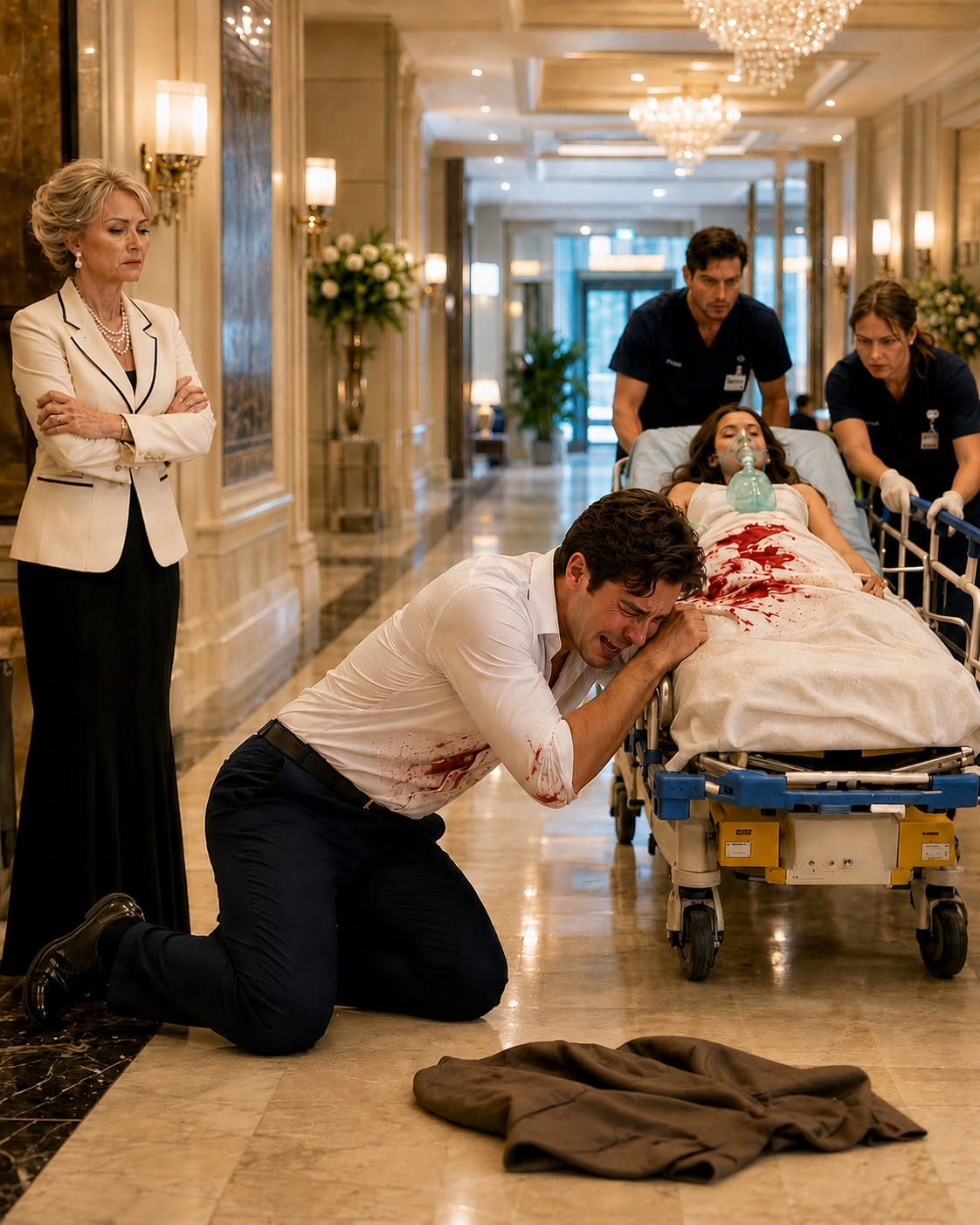 Caleb Rowan walked into his own bedroom expecting flowers, forgiveness, and a surprise for his pregnant wife—but found a stranger’s jacket, shattered wedding glass, and Hannah drowning in blood. Worse, the lie that almost destroyed their marriage wasn't another man... it came from Caleb's own mother, whose final text would expose a betrayal so monstrous it changed everything.