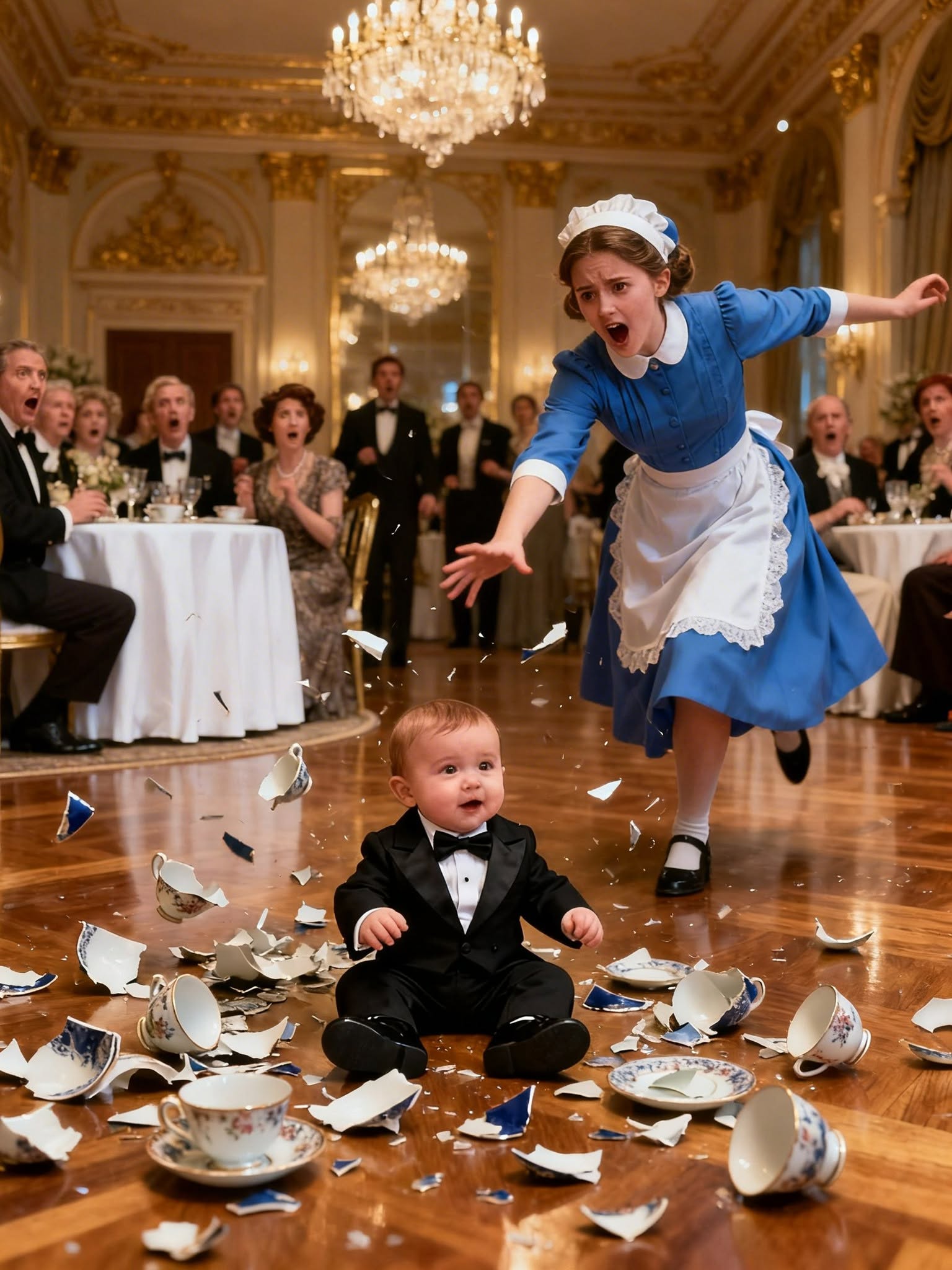 A Millionaire’s Son Shattered a Fortune in Porcelain at the Most Exclusive Restaurant—Until One Quiet Waitress Spoke Five Words That Made the Whole Room Go Still