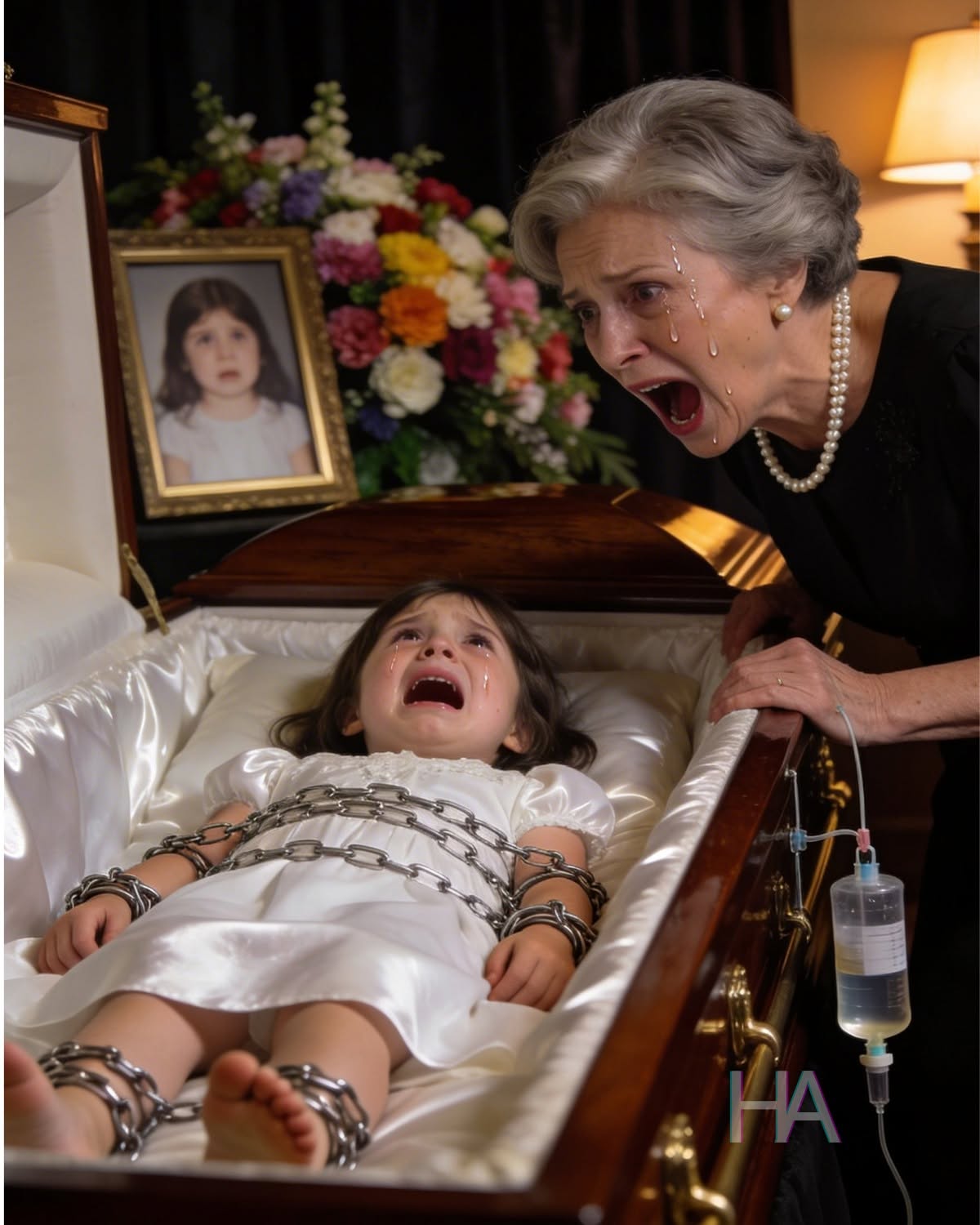 MY 3-YEAR-OLD GRANDDAUGHTER “DIED” FROM AN ILLNESS… BUT THE NIGHT BEFORE HER FUNERAL, I HEARD A VOICE FROM INSIDE HER COFFIN WHISPER, “GRANDMA, HELP ME” — WHEN I OPENED IT, I FOUND HER ALIVE, CHAINED, AND THE TRUTH THAT FOLLOWED WAS MORE HORRIFYING THAN DEATH