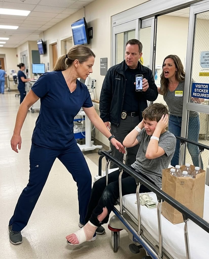 Please don’t hurt me—I’ll be good,” the little boy whispered when I lifted his torn pant leg, revealing an untreated fracture and the crescent-shaped birthmark of the son stolen from me five years earlier.