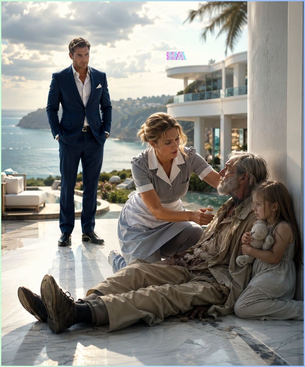 The Billionaire Resort Boss Watched a Maid Risk Her Daughter’s Medicine for a Forgotten Old Man, but When the Stranger Called Him Son, Fifteen Years of Pride Began Tearing His Empire Apart