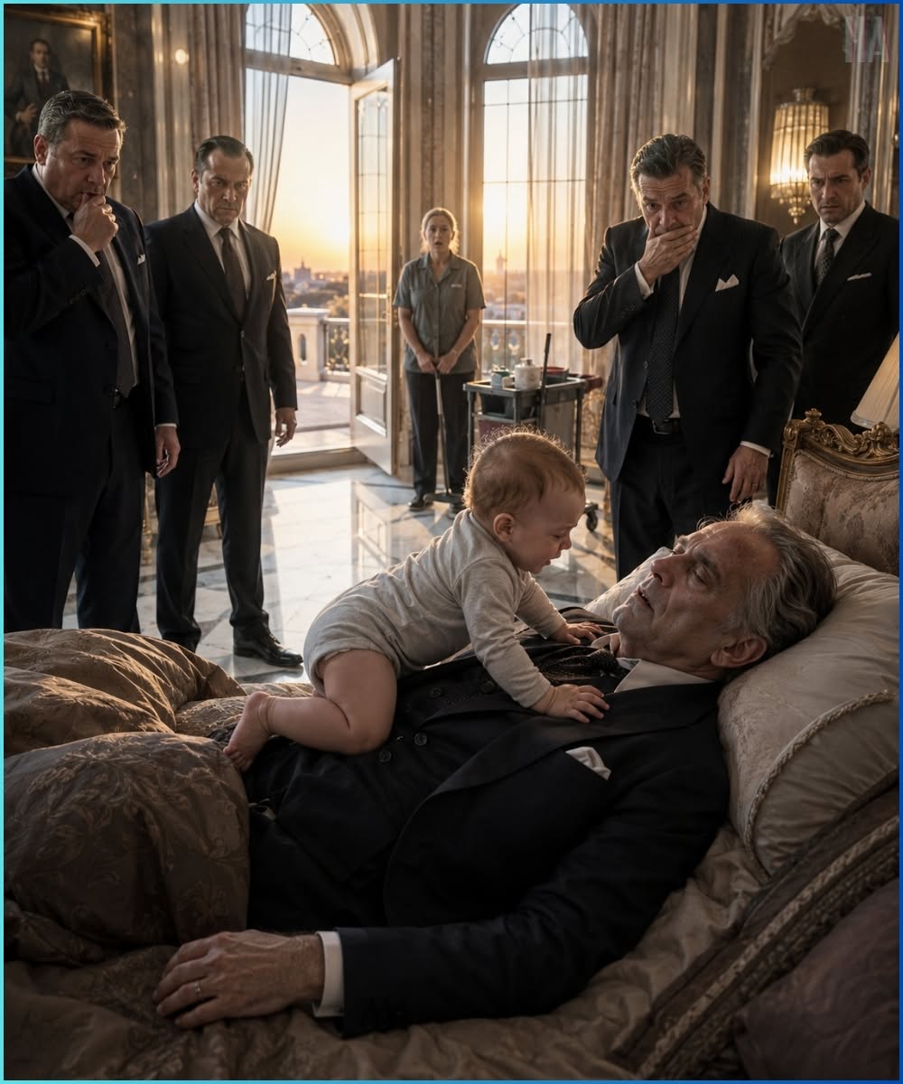 THE JANITOR’S BABY CRAWLED ONTO A DYING MAFIA BOSS—AND BY SUNRISE, EVERY MAN IN THE HOUSE WAS AFRAID OF HIM