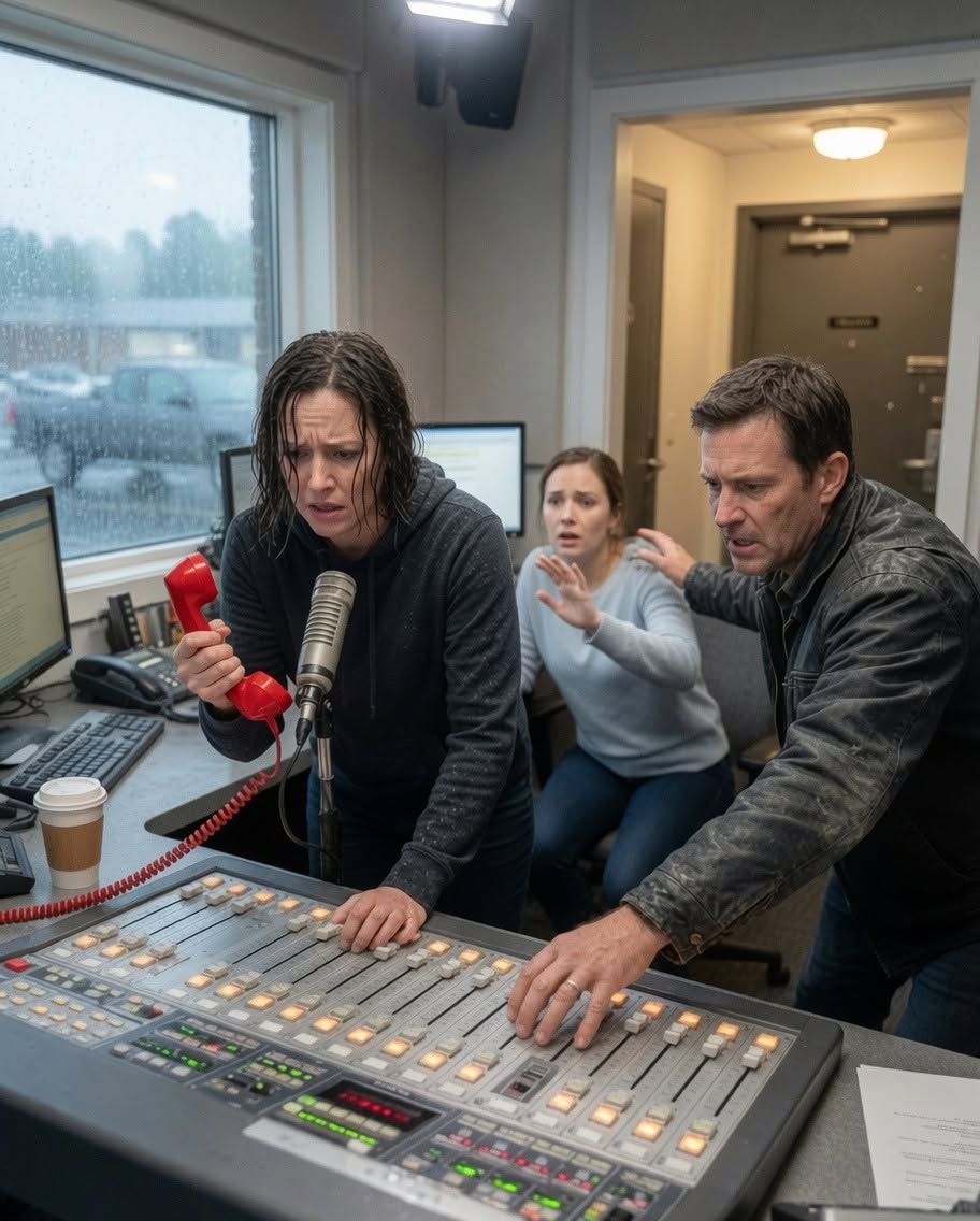 Across the midnight airwaves, my husband announced that I had disappeared and introduced his mistress as the new cohost; the station’s abandoned emergency line rang from the locked basement—and my mother, missing for eighteen years, said, “He’s lying again.”