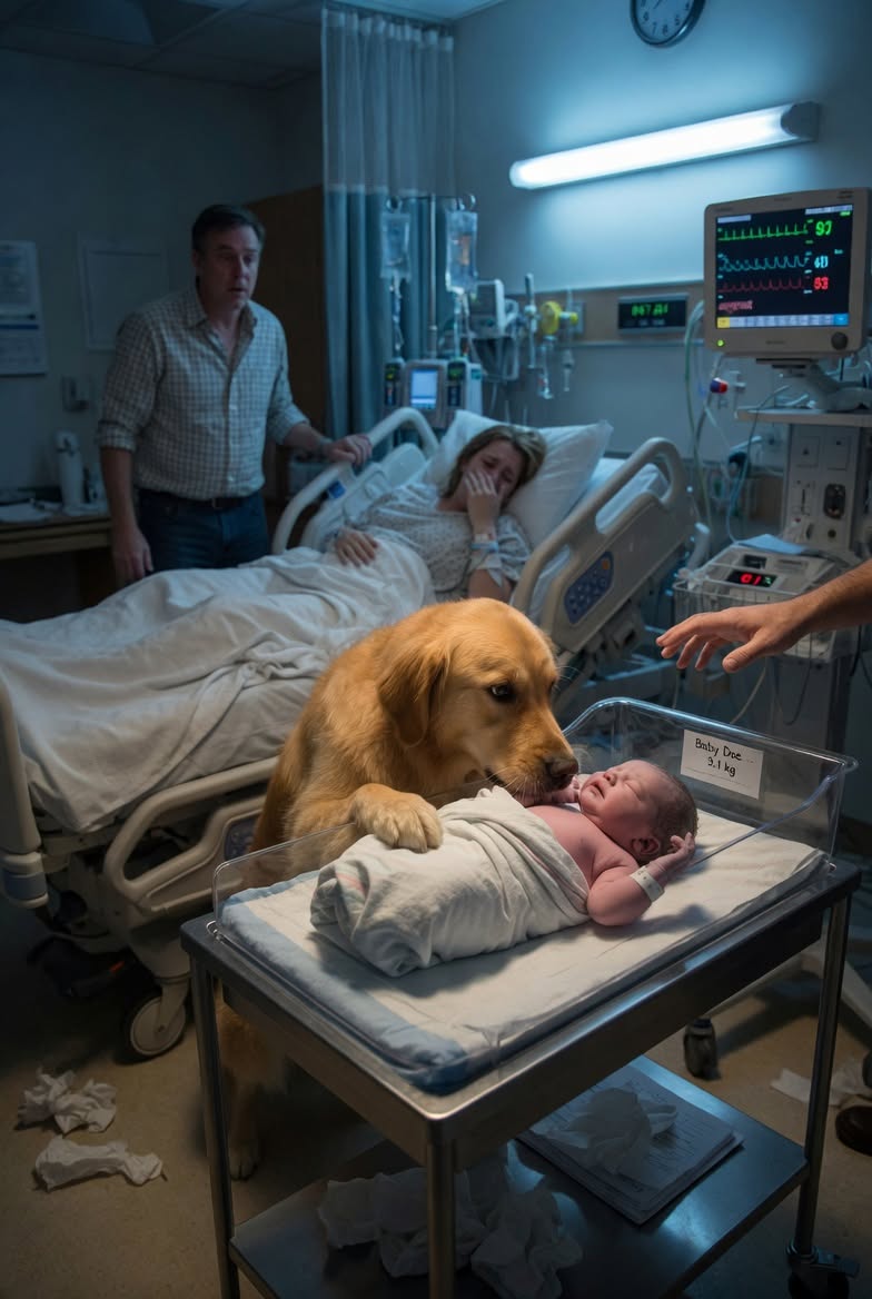Dog Refused To Leave The Stillborn Baby. 10 Minutes Later A Cry Was Heard!!