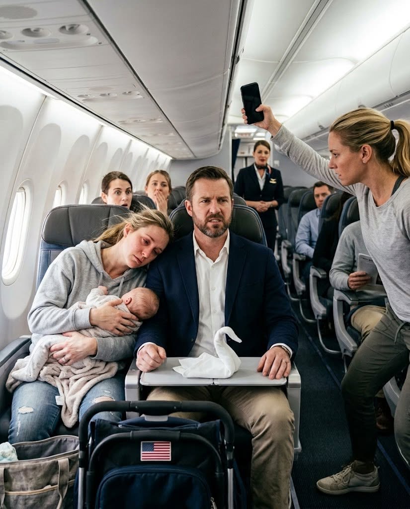 My Former Husband Locked Me Out, Emptied Our Joint Bank Account, And Believed My Baby And I Had Nowhere Else To Turn—Then I Drifted Off On A Stranger's Shoulder During Our Flight... Never Realizing The Man Sitting Beside Me Would Be The One Person Capable Of Uncovering Every Lie He Had Hidden For Years