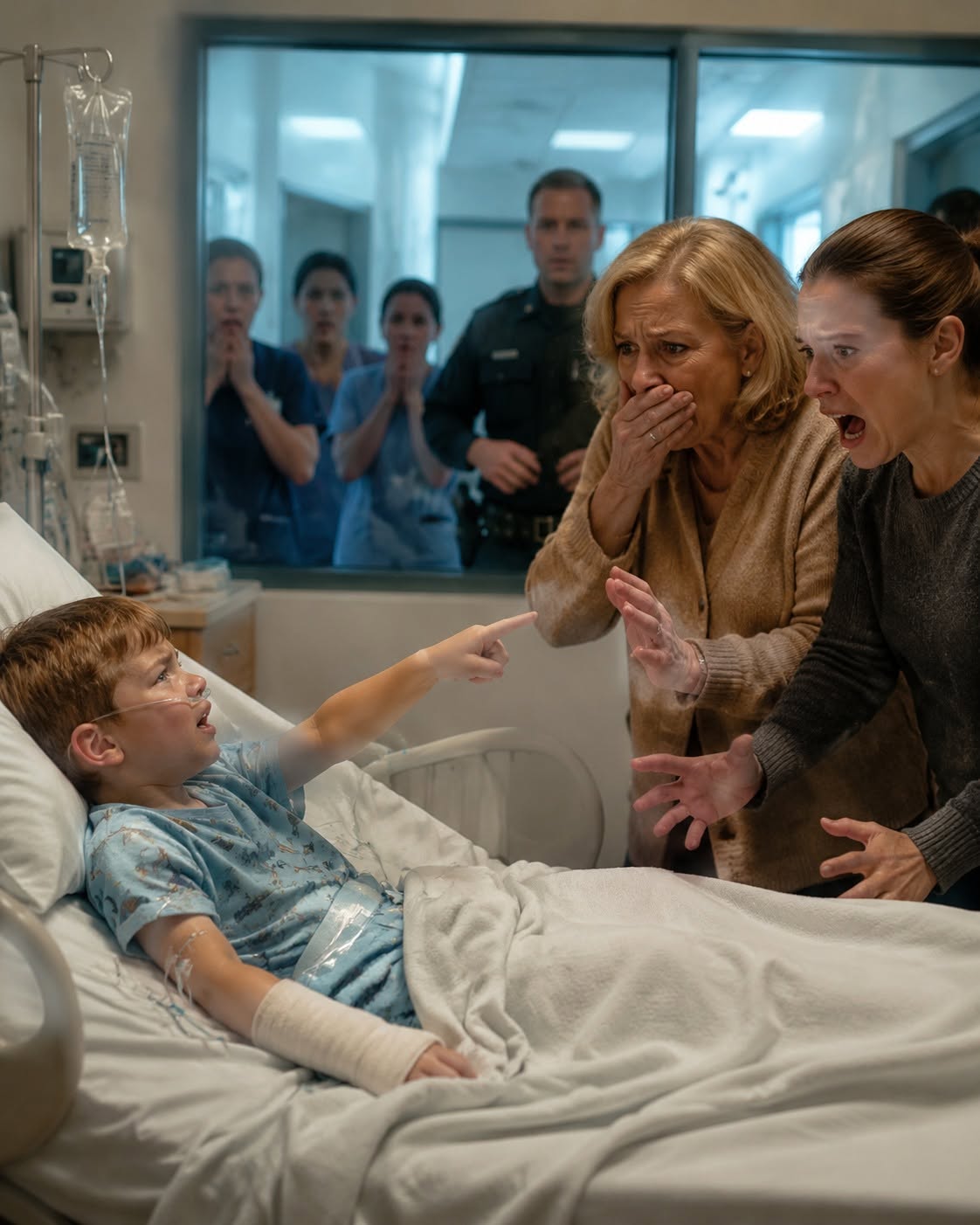 While I was away on a Thanksgiving business trip, I trusted my mother and sister to watch my six-year-old son for three days… but late that night, a hospital called to tell me he was in critical condition. When I panicked and called my mother, she laughed and said, “You never should’ve left him with me.” My sister coldly added, “He got what he deserved.” But the next morning, when they walked into his hospital room, both of them started screaming in terror.