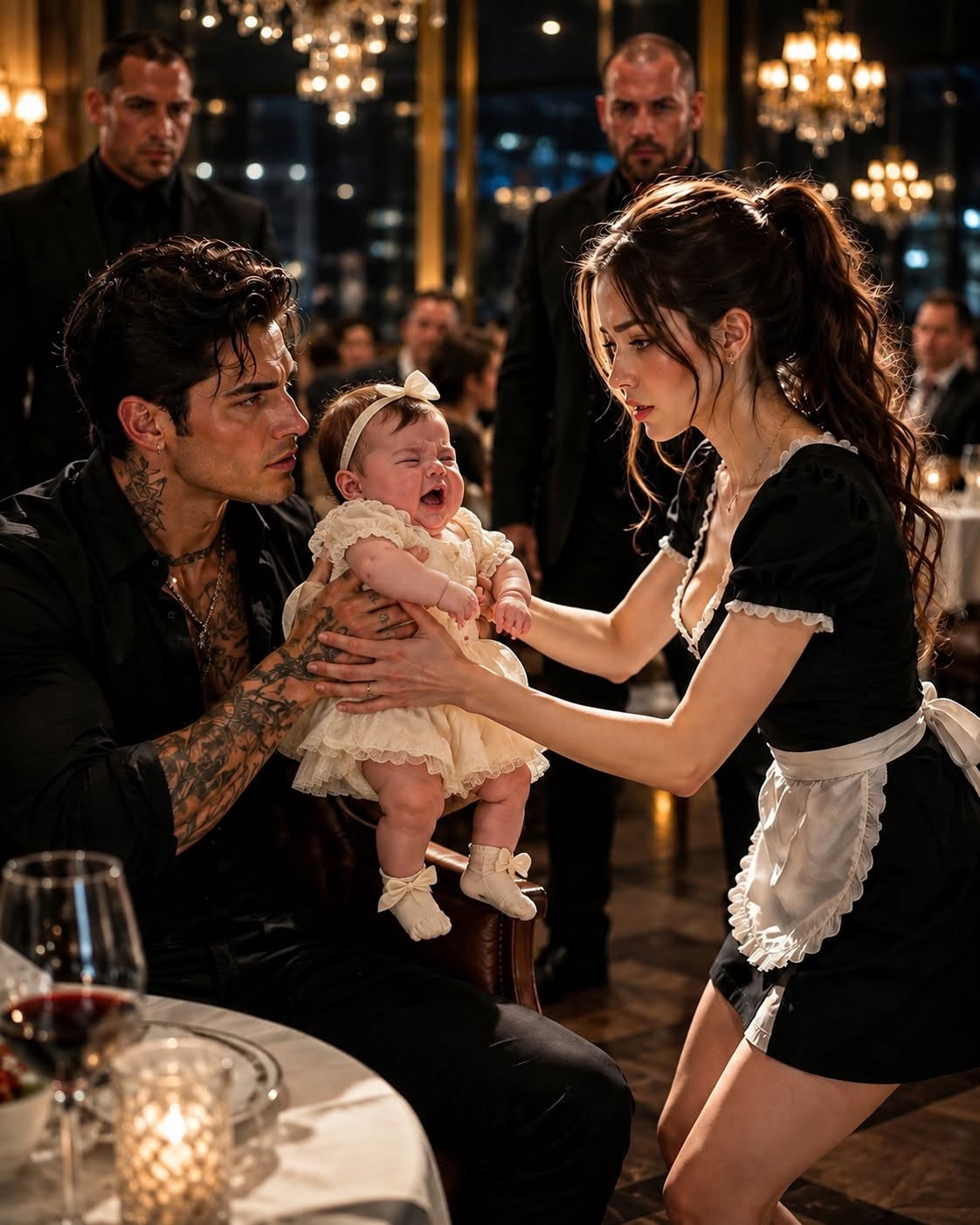Six hours of screaming had pushed Dominic Moretti to the edge, and everyone inside the Chicago restaurant knew better than to go near him. Then I crossed the dining room, looked the most feared mafia boss in the city straight in the eye, and told him, “You’re hurting your own baby.”