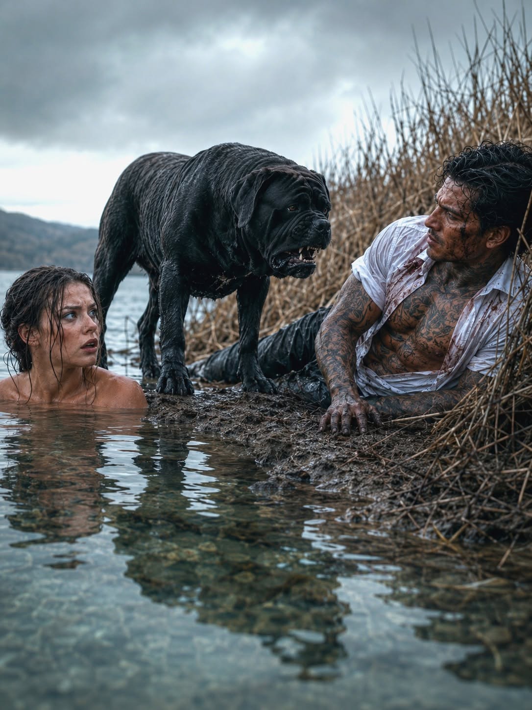 A Single Mom’s Black Dog Found a Bleeding Stranger by the River—Then She Learned He Was the Mafia Boss Who Ruled Her Enemies