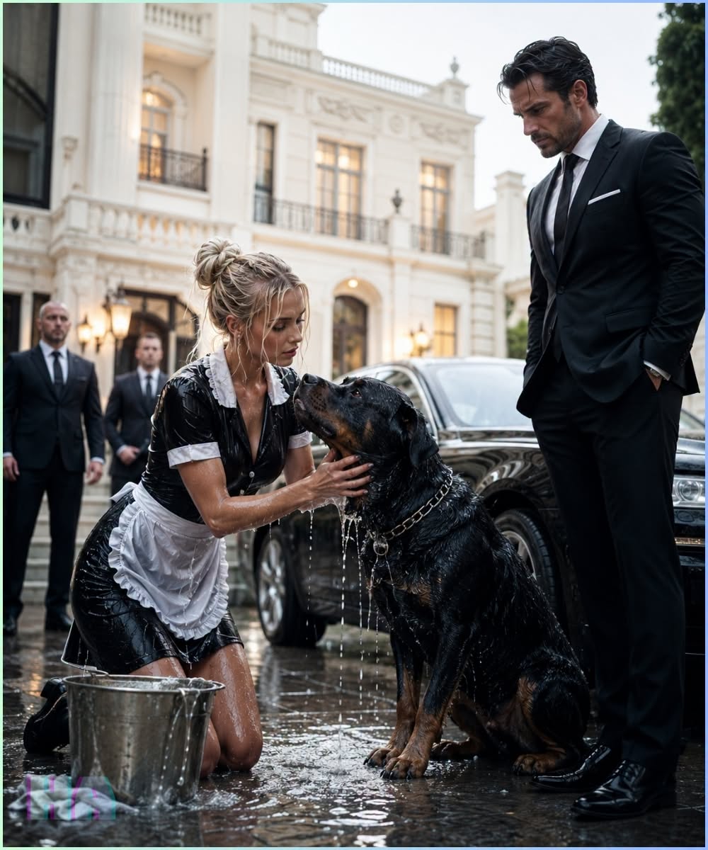 The Clumsy Maid Drenched a Mafia Boss’s Killer Dog by Accident, but When the Beast Refused to Leave Her, the Don Discovered He Was the One Who Needed Training