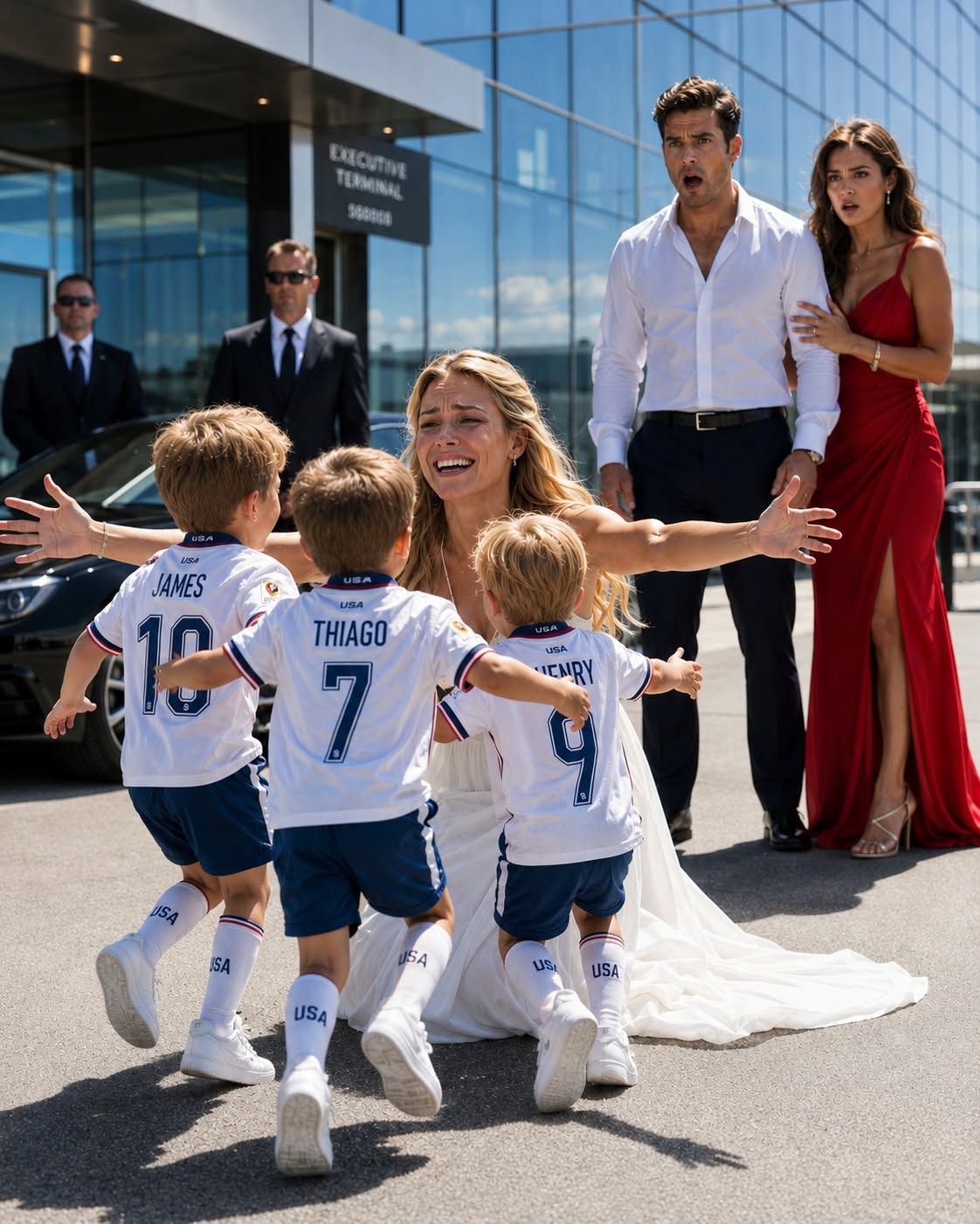 "The Billionaire Who Accused Me of Cheating Went Pale When Three Boys With His Face Ran Out of a Bentley Calling Me “Mom”