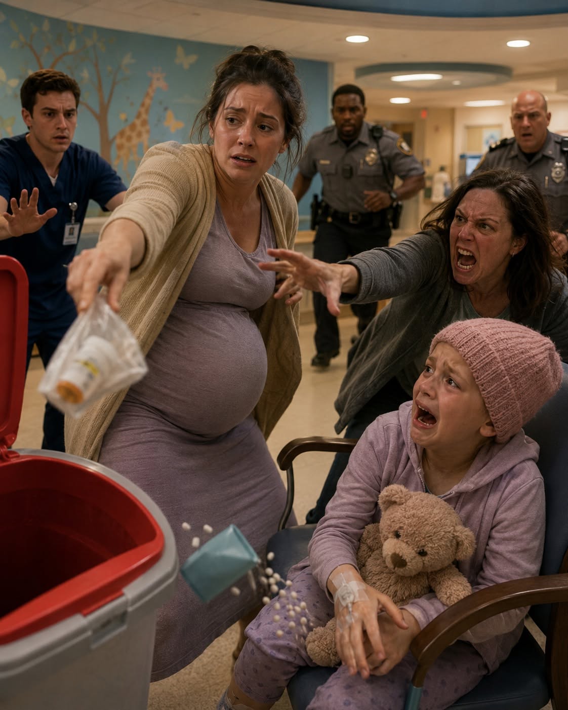 The first thing Rebecca Lawson noticed about the pregnant woman was that she was staring at her daughter’s medicine.