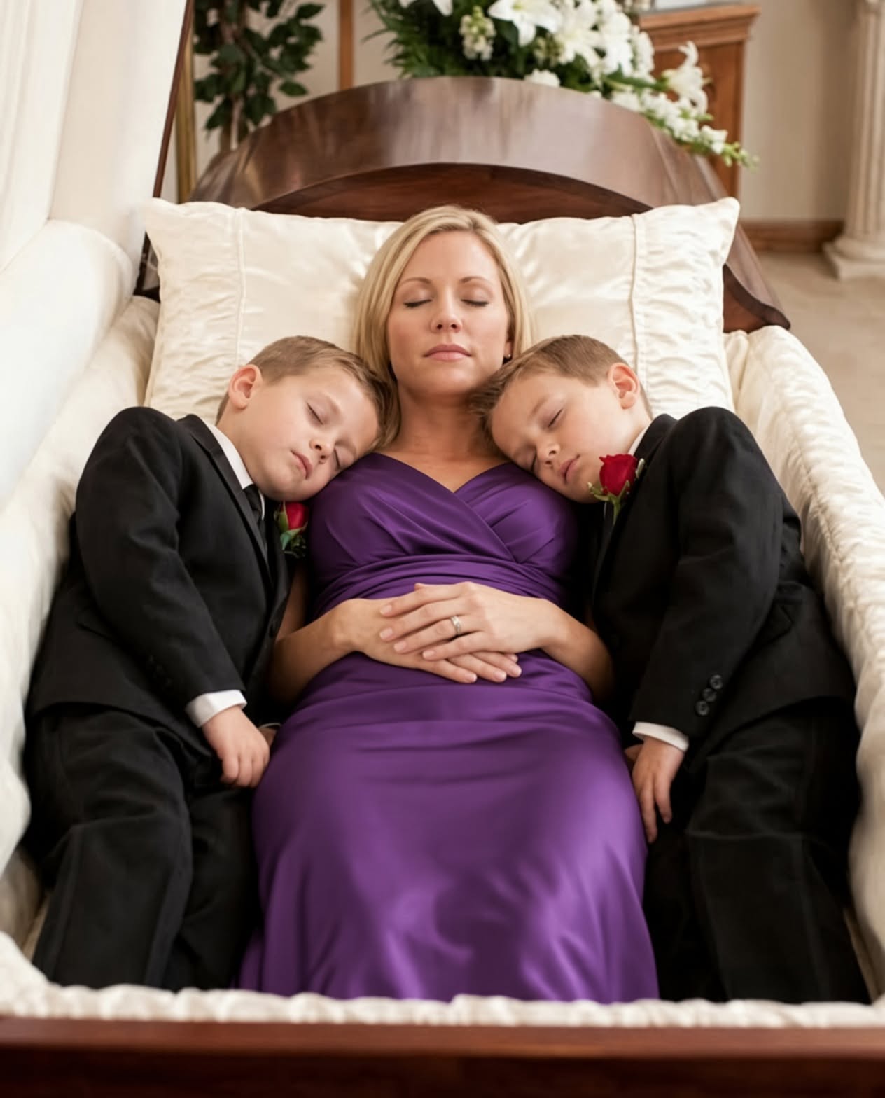 "Mom and Twin Boys Drop Dead at Birthday Party—But What Was Found Inside the Coffin Changed Everything!