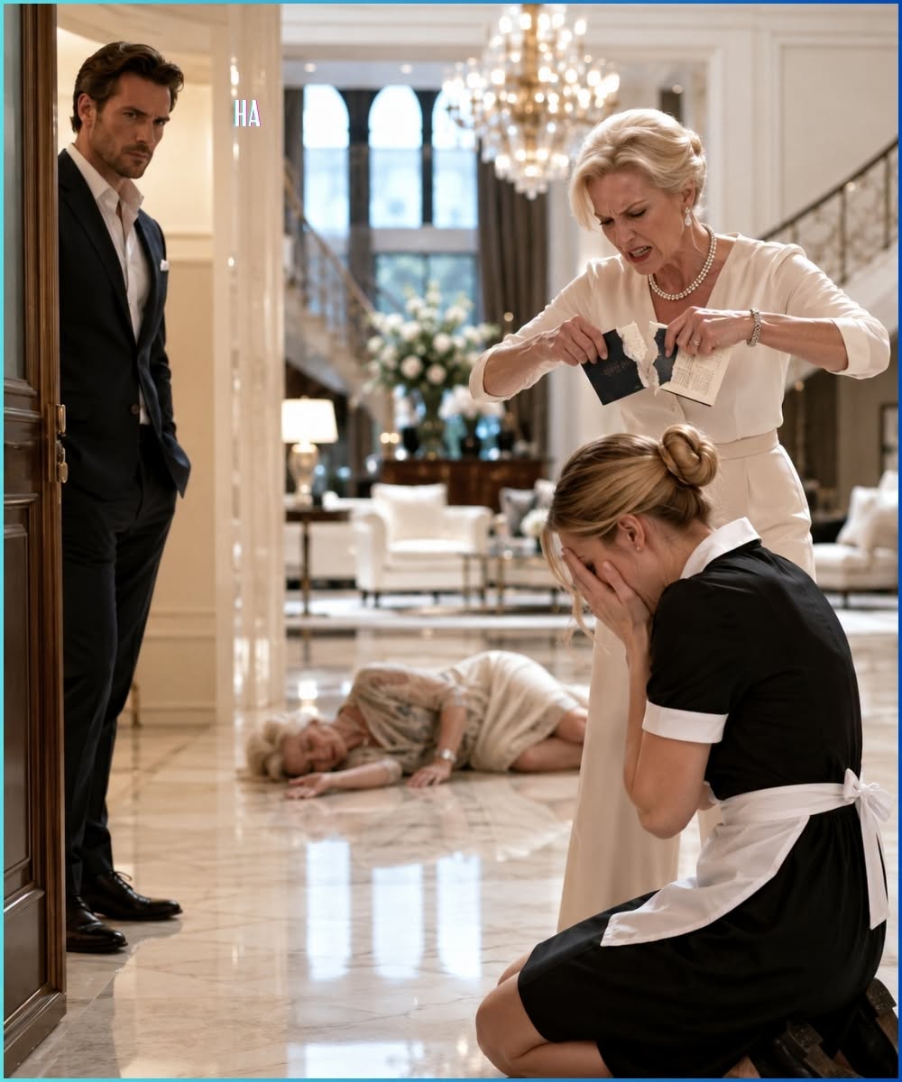 She Tore Up the Maid’s Passport Minutes After Her Mother Died, but the Billionaire in the Doorway Had Already Seen Enough