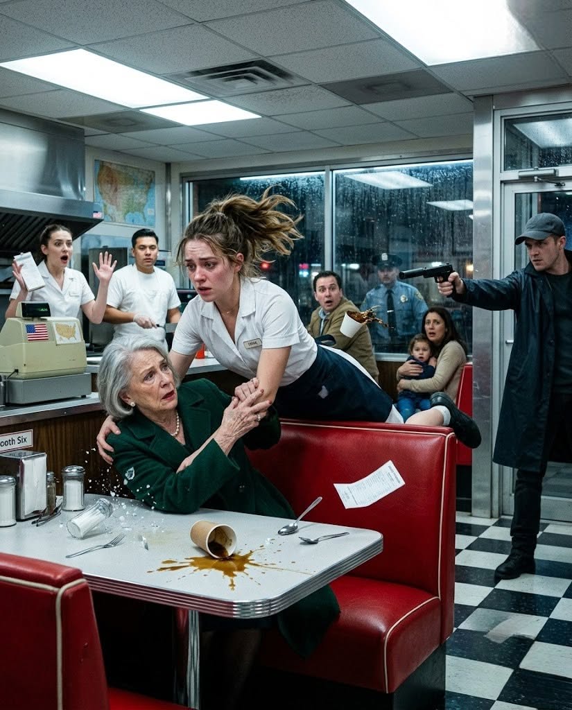I Took Four Bullets to Save an Elderly Woman in a Chicago Diner—Then the Most Feared Mafia Boss Slipped a Ring on My Finger and Declared Me His Future Wife