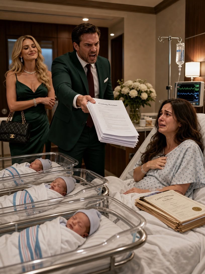 # Hours After I Delivered Our Triplets, My Husband Walked Into My Hospital Room With His Mistress—Then He Told Me to Sign the Divorce Papers