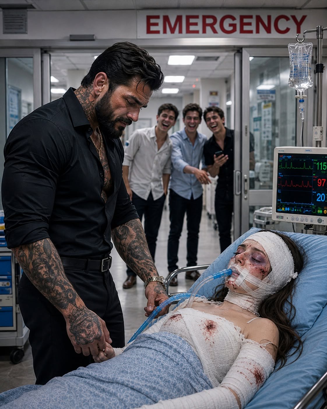 The three rich college boys who destroyed my nineteen-year-old daughter's face laughed because they were certain their billionaire parents could make the charges disappear. They had no idea the quiet man sitting beside her hospital bed had once been the most feared mafia boss in the country, and the moment they touched my family, they woke the monster I'd buried for nearly twenty years.