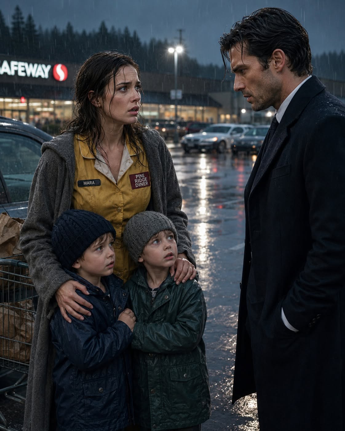 SHE VANISHED AFTER CATCHING DOMINIC WITH HER OWN SISTER, BUT FOUR YEARS LATER THE MAFIA BOSS FOUND HER IN A RAIN-SOAKED OREGON PARKING LOT WITH THE TWINS HE NEVER KNEW EXISTED